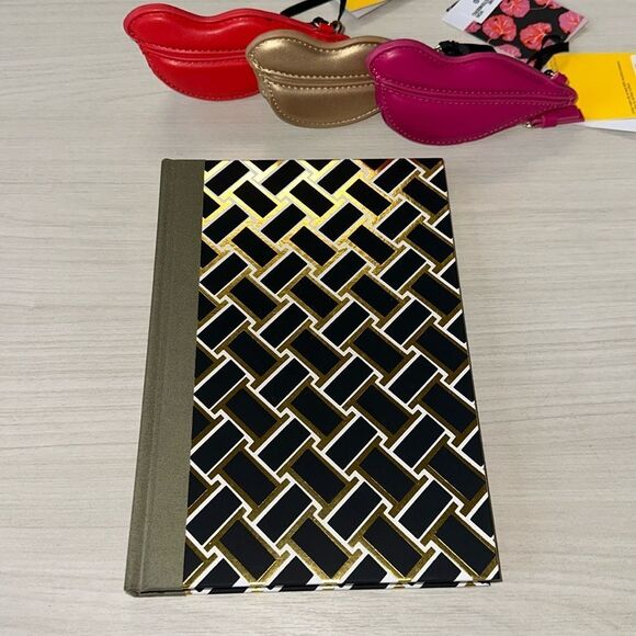 DVF x Target Black White Gold Camo Green Geo Print Unlined Bound Journal - Picture 2 of 11